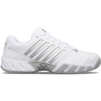 K-Swiss Womens Bigshot 4 AC Tennis Shoes - White/Silver - US 7.5