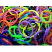 4800 LOOM BANDS Rubber Refill Kit DIY Magical Bracelet 192 S Clips 16 Hooks BULK - Mixed Colours