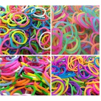 4800 LOOM BANDS Rubber Refill Kit DIY Magical Bracelet 192 S Clips 16 Hooks BULK - Mystery Pack (Assorted Colours)