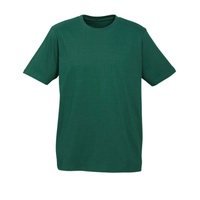 Plain T-Shirt 100% COTTON Basic Blank Tee Mens Ladies Casual BULK Adults - Bottle Green - M