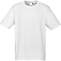 Plain T-Shirt 100% COTTON Basic Blank Tee Mens Ladies Casual BULK Adults - White - XL
