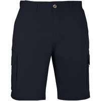 Mens Cargo Shorts 100% Cotton Casual Work Wear Half Pants Summer Army Military - Black - 36 (92cm)