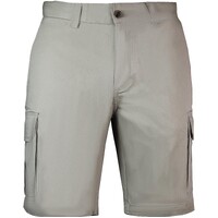 Mens Cargo Shorts 100% Cotton Casual Work Wear Half Pants Summer Army Military - Fawn - 34 (87cm)