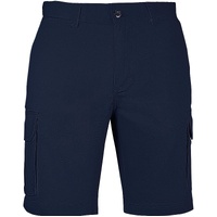 Mens Cargo Shorts 100% Cotton Casual Work Wear Half Pants Summer Army Military - Navy - 32 (82cm)