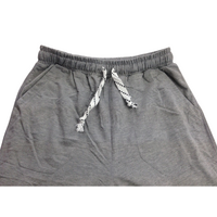 Mens Skinny TRACK PANTS Slim Cuff Trousers Gym Trackies Sport Bottoms Joggers - Grey (Cotton/Polyester) - XXL