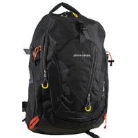 Pierre Cardin Mens Nylon Travel &amp; Sport Medium Backpack Bag in Grey/Black