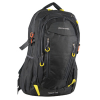 Pierre Cardin Mens Nylon Adventure Travel &amp; Sport Large Backpack Bag in Grey/Black