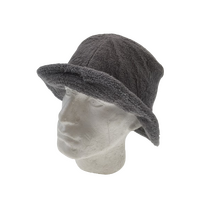 Stingy Brim Terry Towelling Bucket Hat Daggy Fishing Camping Lad Cap 100% COTTON - Grey - XXL