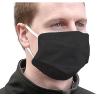TIGERPLAST Fabric Face Mask Washable Reusable Mask Protect Anti-Microbial Mouth Cover - Black