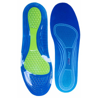 TRIMSOLE Mens Gel Advanced Insoles Silicone Antibacterial Inserts Pads Massage
