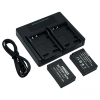 Hridz LP-E17 Batteries &amp; Dual Charger For Canon EOS M6 200D 200D 77D 750D 760D 8000D