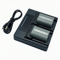 Hridz NP-FP50 Batteries &amp; Dual Charger Set For Sony NP-FP50 DCR-HC85