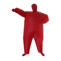 Red Alert Inflatable Costume Fancy Dress Suit Fan Operated