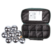 Deluxe Boules Bocce 8 Alloy Ball Set