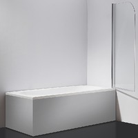 180ø Pivot Door 6mm Safety Glass Bath Shower Screen 800x1400mm By Della Francesca