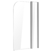 180ø Pivot Door 6mm Safety Glass Bath Shower Screen 1000x1400mm By Della Francesca