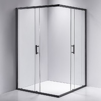1200 x 1000mm Sliding Door Nano Safety Glass Shower Screen By Della Francesca