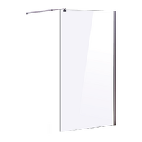 1200 x 2100mm Frameless 10mm Safety Glass Shower Screen