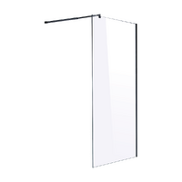 1100 x 2000mm Frameless 10mm Safety Glass Shower Screen