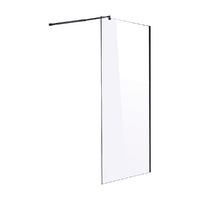 1100 x 2100mm Frameless 10mm Safety Glass Shower Screen