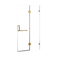 90 x 200cm Wall to Wall Frameless Shower Screen 10mm Glass By Della Francesca