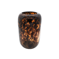 Leopard Glass Vase