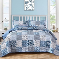 Vintage-Inspired Big Check Queen Bedding Set Cozy &amp; Stylish