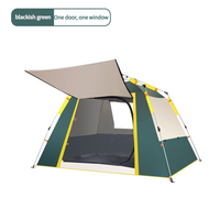 Blackish  Green Four-sided tent with Sunshade Awning-  size (200*150*120cm), High-Strength UV Protection and Multi-Coating Waterproof for outdoor excu