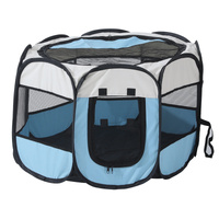 Portable Pet Playpen with Oxford Cloth, Foldable Octagon Dog &amp; Cat Tent, Indoor &amp; Outdoor Use  size 91*91*58cm