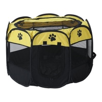 Portable Pet Playpen with Oxford Cloth, Foldable Octagon Dog &amp; Cat Tent, Indoor &amp; Outdoor Use  size 91*91*58cm