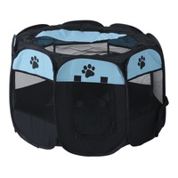 Portable Pet Playpen with Oxford Cloth, Foldable Octagon Dog &amp; Cat Tent, Indoor &amp; Outdoor Use  size 91*91*58cm