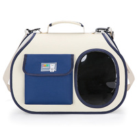 Navy blue Colors Pet Carrier Backpack, Breathable Cat Carrier Backpack with Transparent Window, Airline Approved Dog Backpack Carrier for Small Dogs a