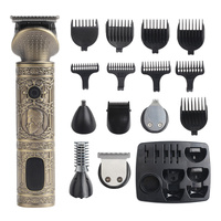 Vintage Electric Hair Trimmer &amp; Multi-Grooming Kit with Multi-Length Attachments