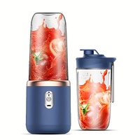 1 x Portable USB Blue Rechargeable Juicer Cup,Portable Blender for Smoothies and Juices - USB Rechargeable, Powerful &amp; Compact