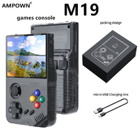64G Black MPOWN M19 Handheld Gaming Console - Retro Arcade &amp; PSP Emulator, 3.5-Inch HD Screen, TV Connectivity, Portable 3D Gaming Device