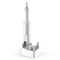 White Electric Nail Drill Machine M3 - 3-Speed Adjustable, USB-C Rechargeable, Manicure &amp; Pedicure Tool with 6 Ceramic Drill Bits