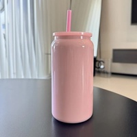 Pink 16oz 304 Stainless Steel Insulated Travel Mug - Portable Outdoor Coffee Cup, Double-Wall Thermos for Hot &amp; Cold Beverages