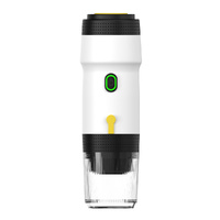 White Portable Fully Automatic Espresso Coffee Machine - Universal 3-in-1 Capsule, Coffee Powder &amp; Espresso Maker