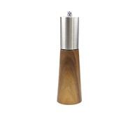 Natural Color Acacia Wood Pepper Grinder, Manual Multi-Purpose Spice Mill, Kitchen Seasoning Tool