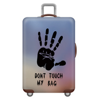 L 25-28 Inch Elastic Luggage Cover with Zipper, Travel Suitcase Protector, Scratch Resistant Luggage Cover