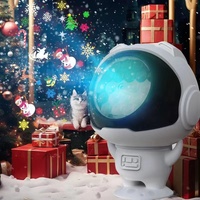 LED Snowflake Projector Light – 7-Color Rotating Christmas &amp; Holiday Decoration Laser Stage Light, 16 Patterns for Festive Decor