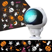 LED Snowflake Projector Light - 7-Color Rotating Christmas &amp; Holiday Decoration Laser Stage Light, 16 Patterns for Festive Decor