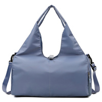 Blue Oxford Fabric Women&#39;s Shoulder Bag, Large Capacity Yoga &amp; Gym Bag with Separate Shoe Compartment - Stylish &amp; Functional Sport Bag
