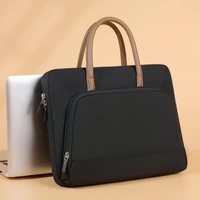 Black Simple &amp; Stylish Laptop Bag - Elegant Notebook Carrier for Students, Professionals, and Gift Purposes