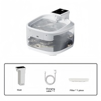 White 4.5L Rechargeable Pet Water Fountain for Cats &amp; Dogs - Automatic Circulating Water Dispenser with Large Capacity