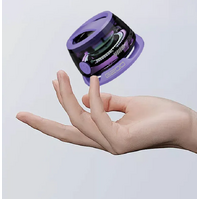 Purple Portable Mini Bluetooth Speaker with Magnetic Base, High-Quality Bass and Surround Sound, Colorful Ambient Lighting, USB Rechargeable, 6-Hour B