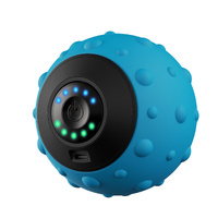 Blue Vibrating Massage Ball - Deep Tissue Muscle Relaxation &amp; Recovery Tool - Portable Electric Massager with USB Rechargeable Design