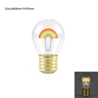 Rainbow Shape Portable USB Rechargeable LED Bulb - Night Light &amp; Festive Decor