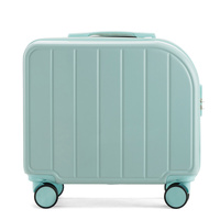 Mint Green 18-Inch Lightweight Carry-On Luggage - Waterproof &amp; Anti-Theft Suitcase with Silent Universal Wheels