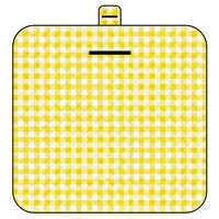 Thickened Waterproof Picnic Blanket - Portable Outdoor Beach Mat for Camping and Hiking 150*200cm(Yellow plaid)